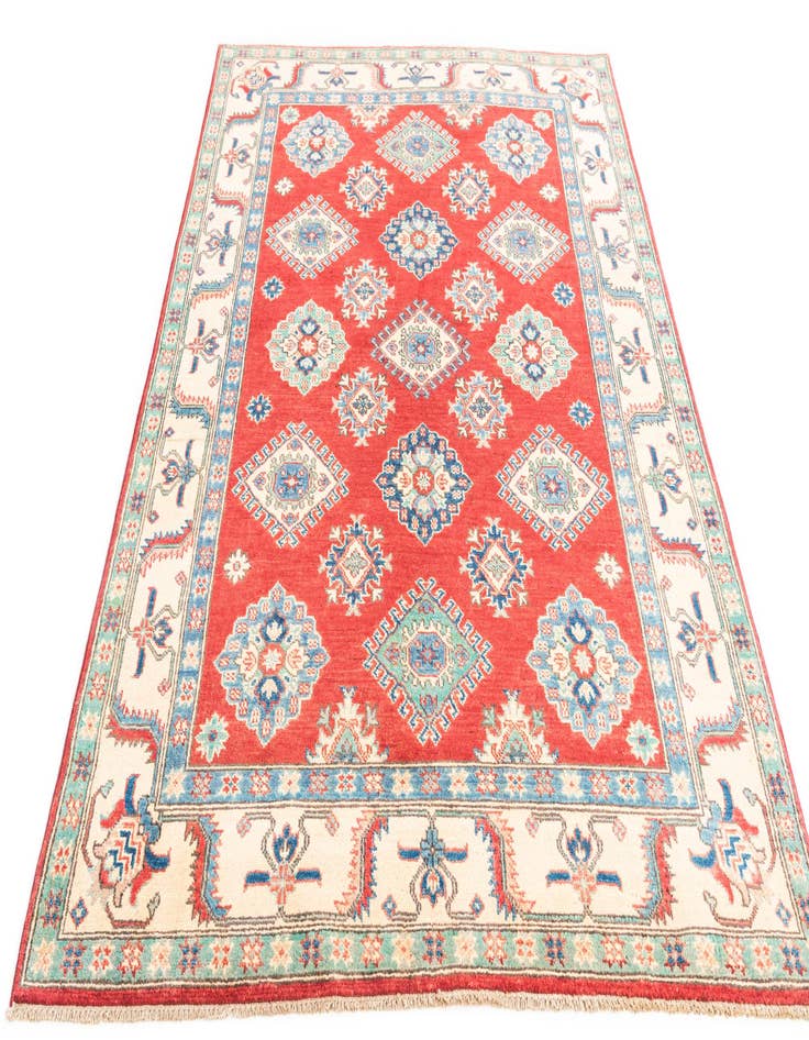 Detail image of  5' x 6' 9  Hand Knotted Kazak Rug