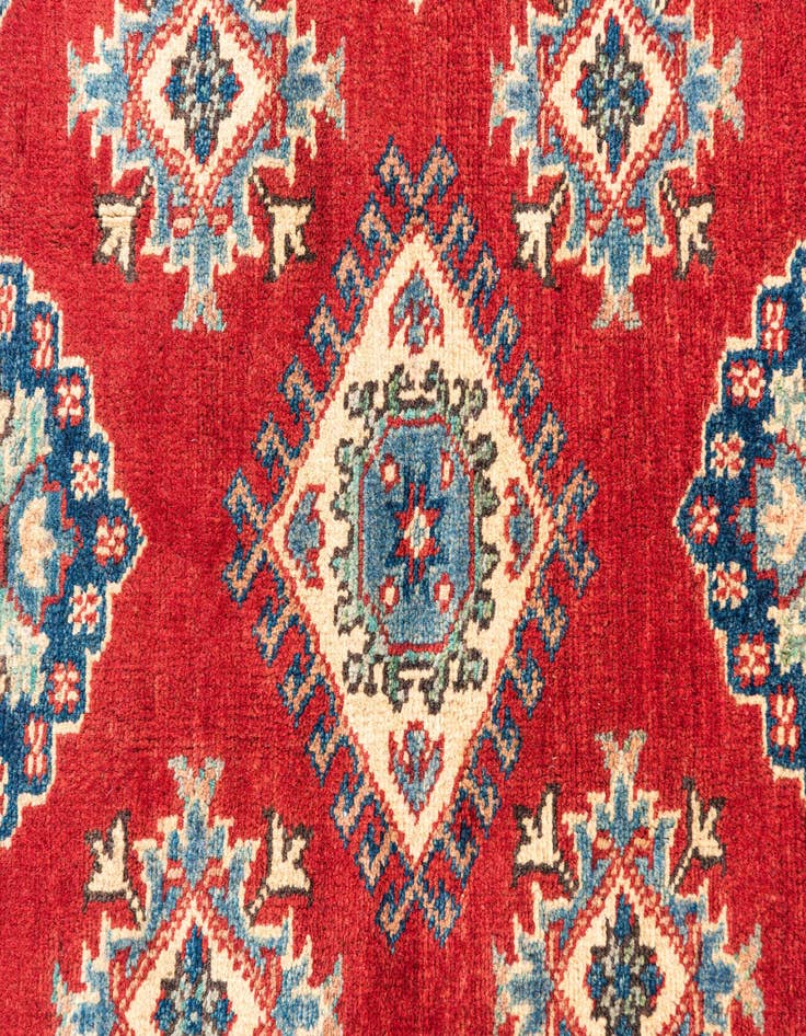 Detail image of  5' x 6' 9  Hand Knotted Kazak Rug