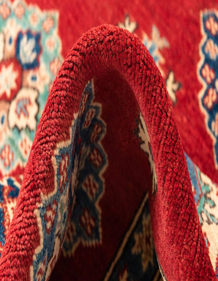 Detail image of  5' x 6' 9  Hand Knotted Kazak Rug