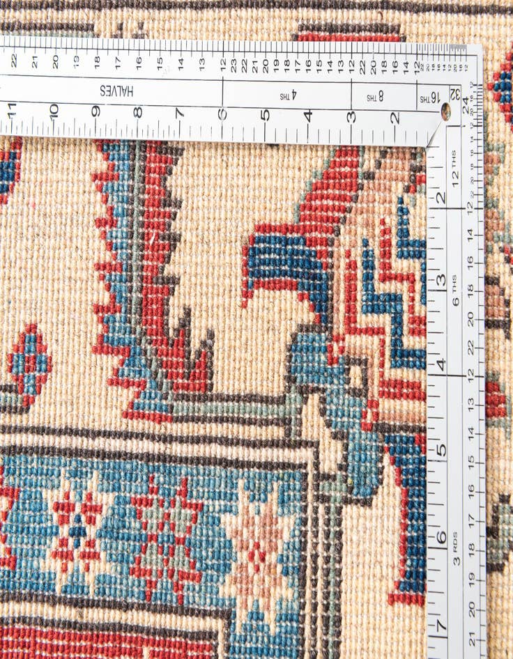 Detail image of  5' x 6' 9  Hand Knotted Kazak Rug