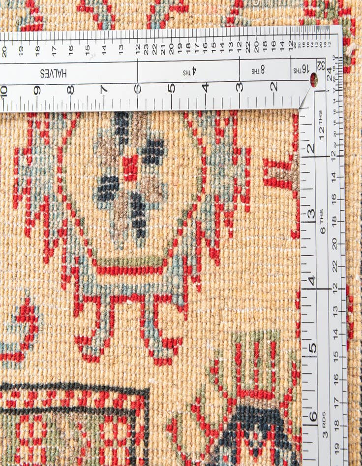 Detail image of  4' 9 x 7'  Hand Knotted Kazak Rug