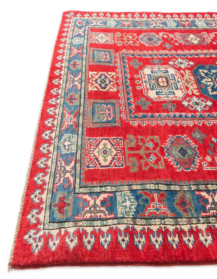 Detail image of  5' x 7'  Hand Knotted Kazak Rug