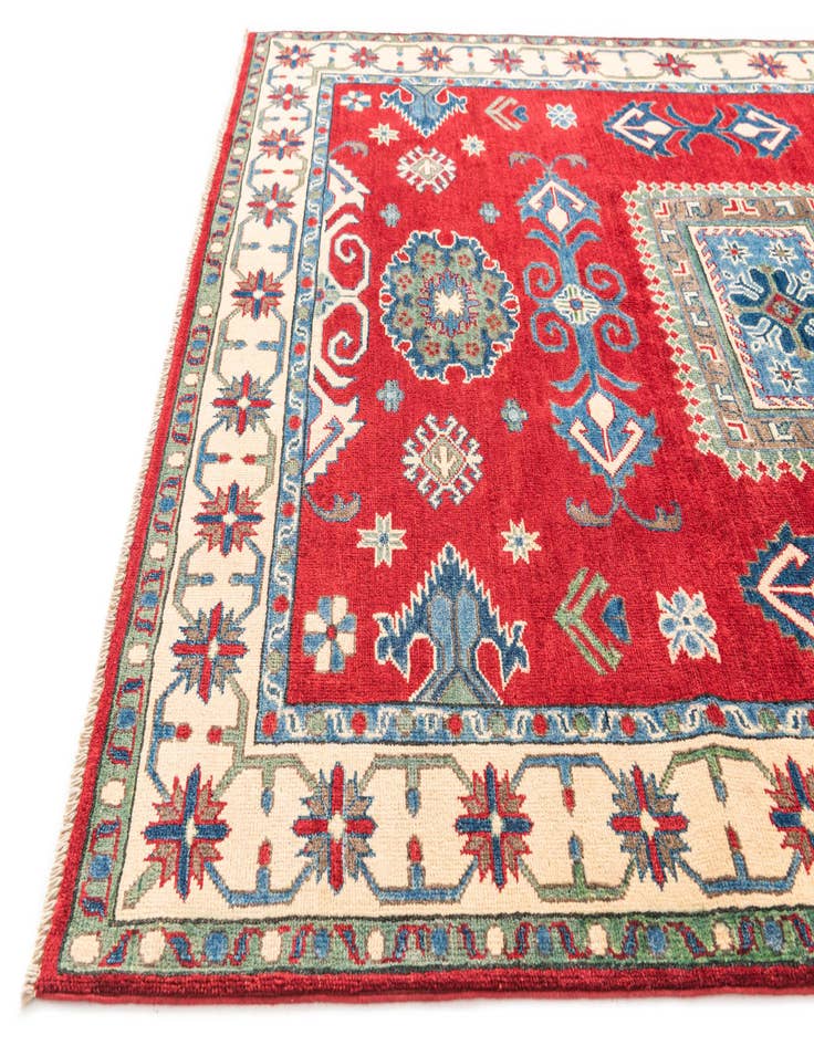 Detail image of  5' x 7'  Hand Knotted Kazak Rug