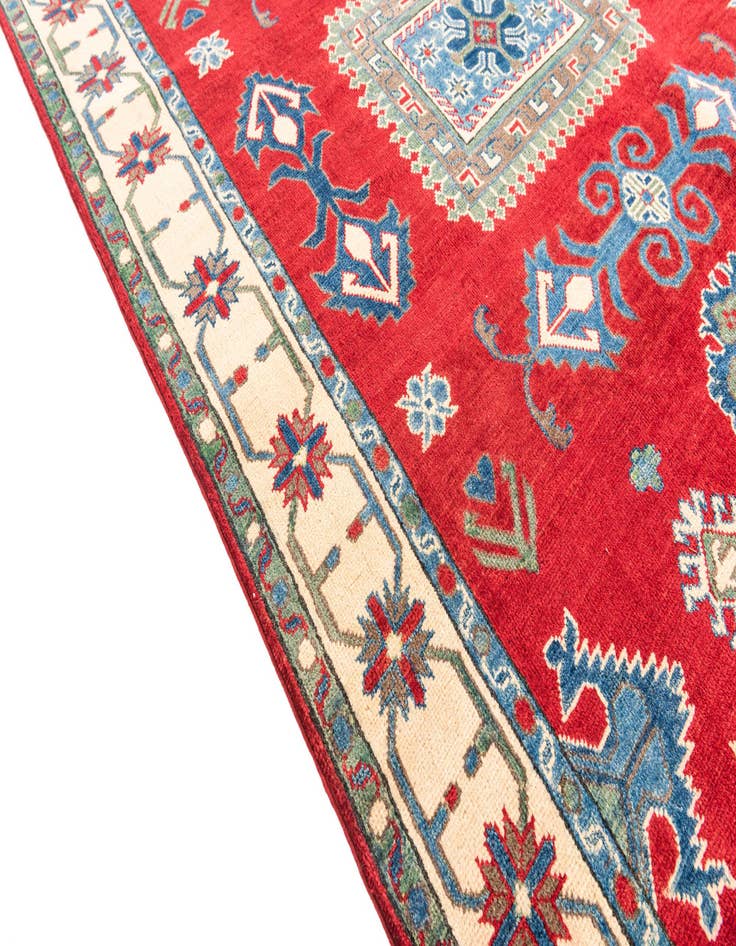 Detail image of  5' x 7'  Hand Knotted Kazak Rug