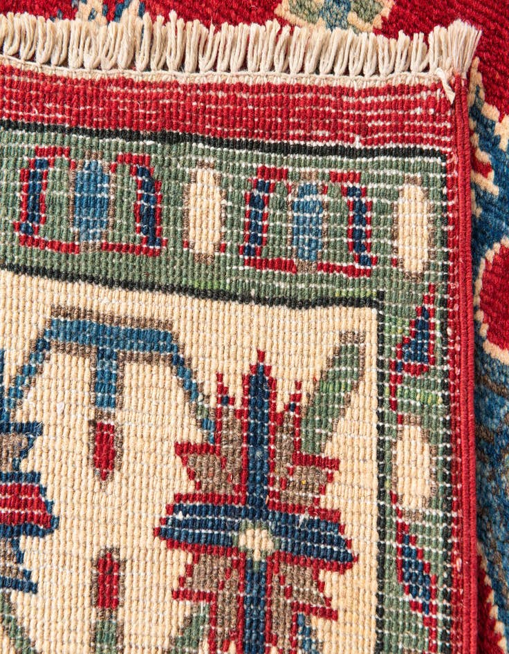 Detail image of  5' x 7'  Hand Knotted Kazak Rug