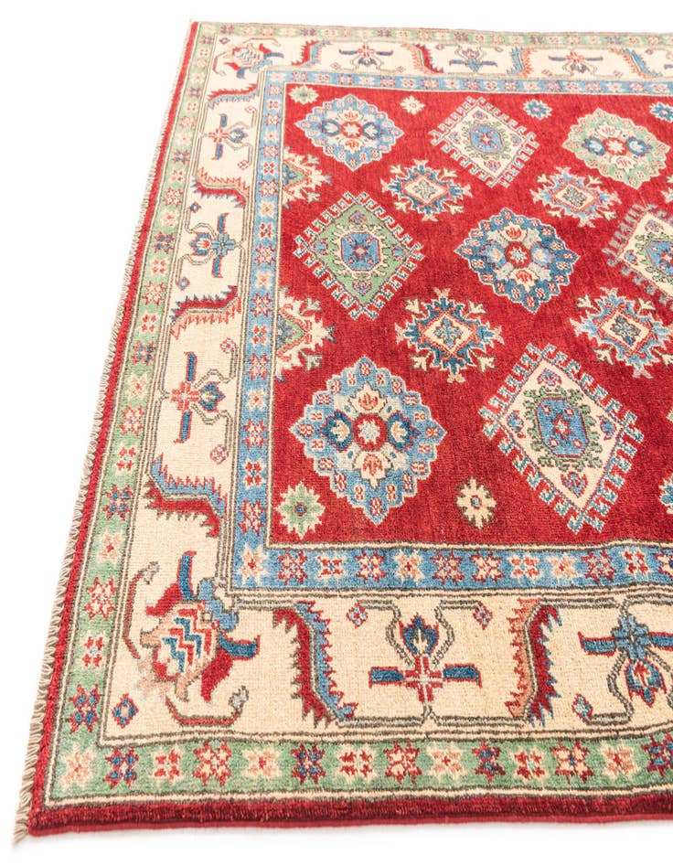 Detail image of  5' x 6' 10  Hand Knotted Kazak Rug