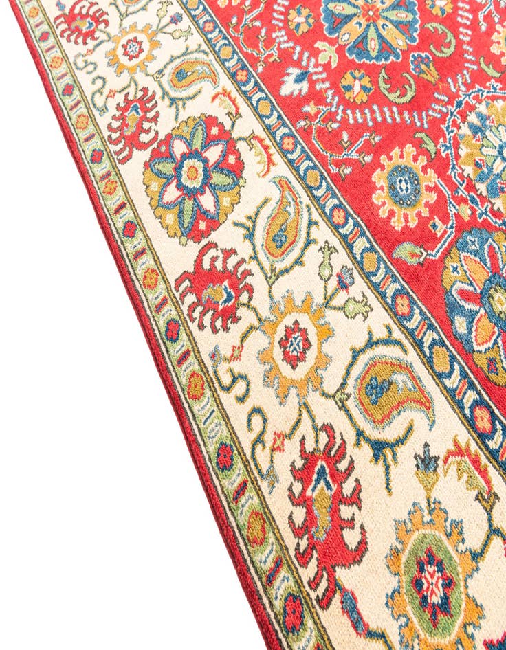 Detail image of  4' 10 x 6' 7  Hand Knotted Kazak Rug