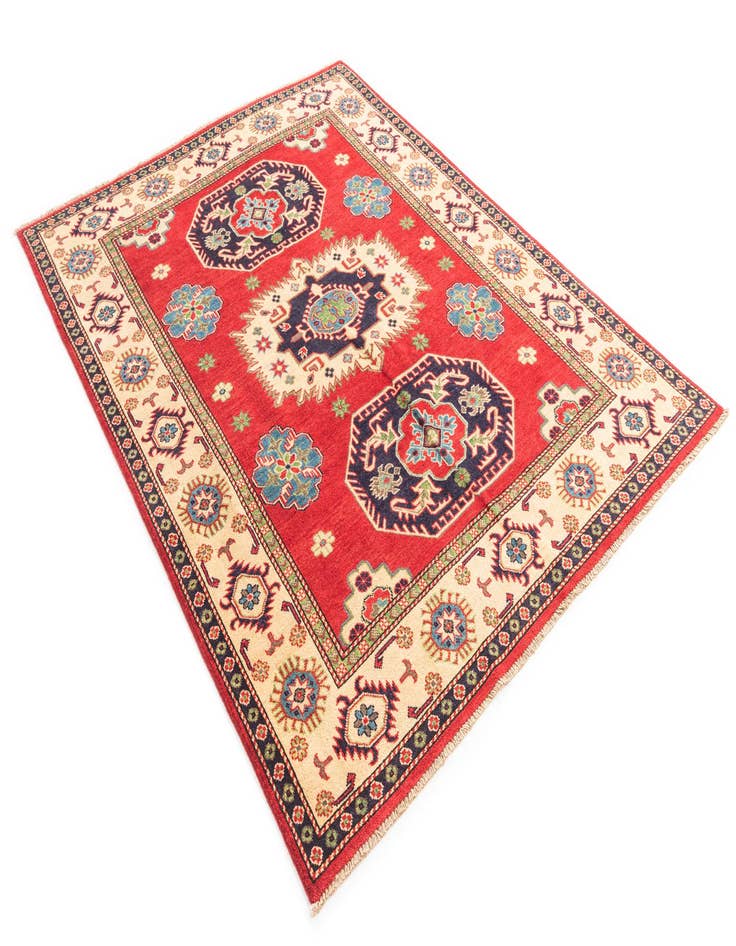 Detail image of  5' 1 x 6' 6  Hand Knotted Kazak Rug