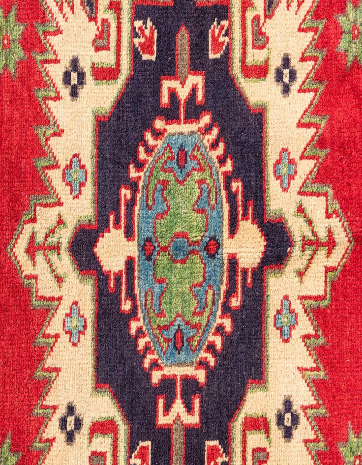 Detail image of  5' 1 x 6' 6  Hand Knotted Kazak Rug
