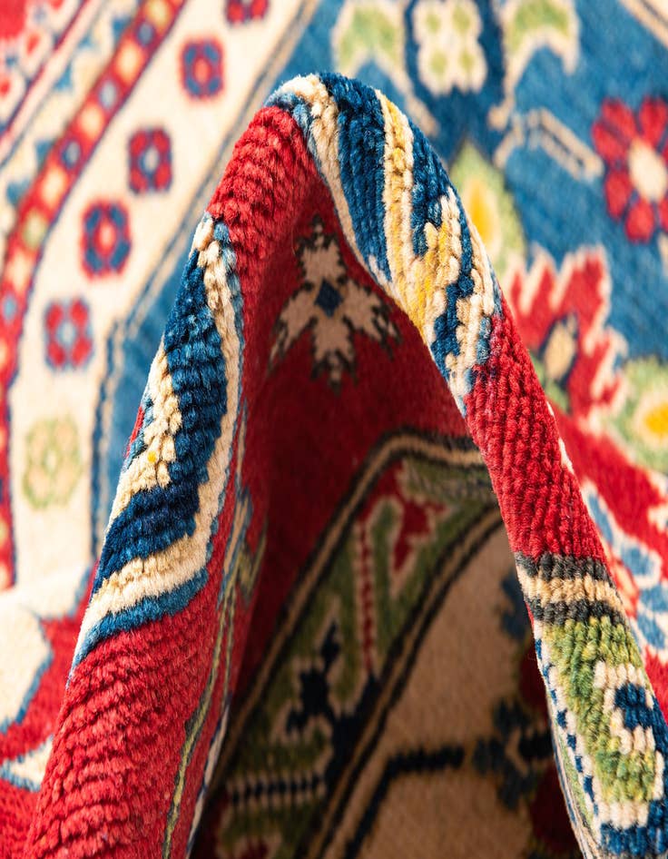 Detail image of  5' 1 x 6' 10  Hand Knotted Kazak Rug