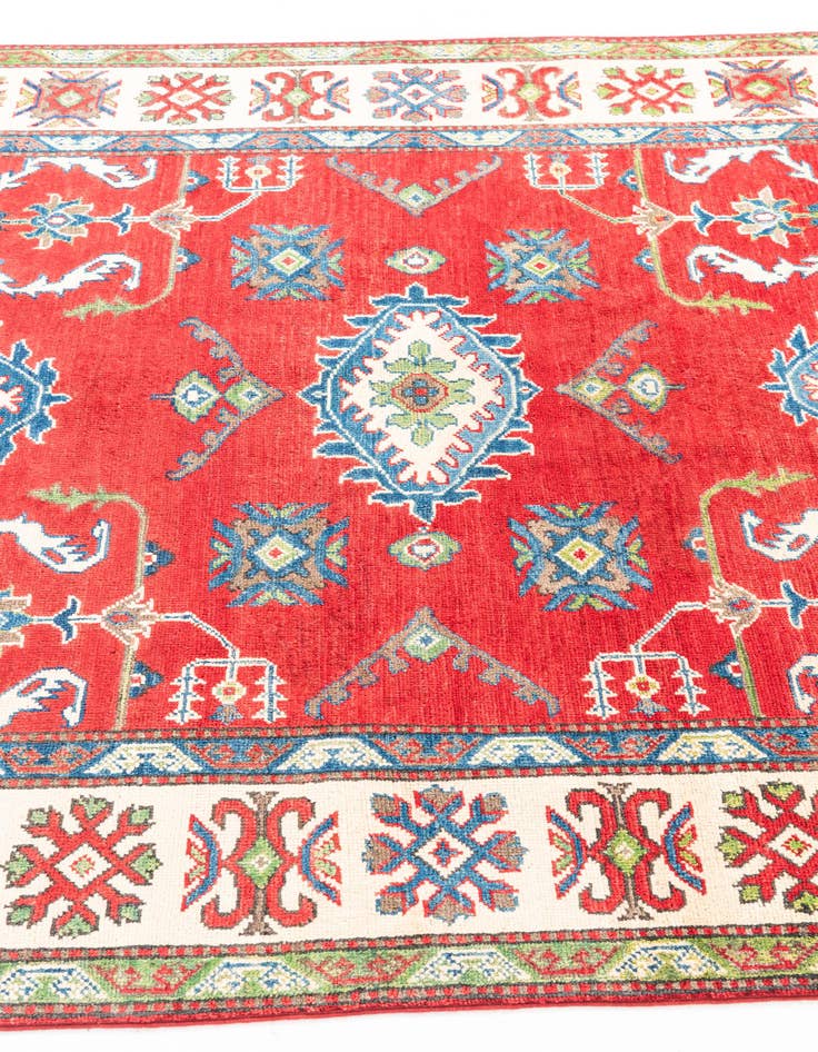 Detail image of  5' x 7'  Hand Knotted Kazak Rug
