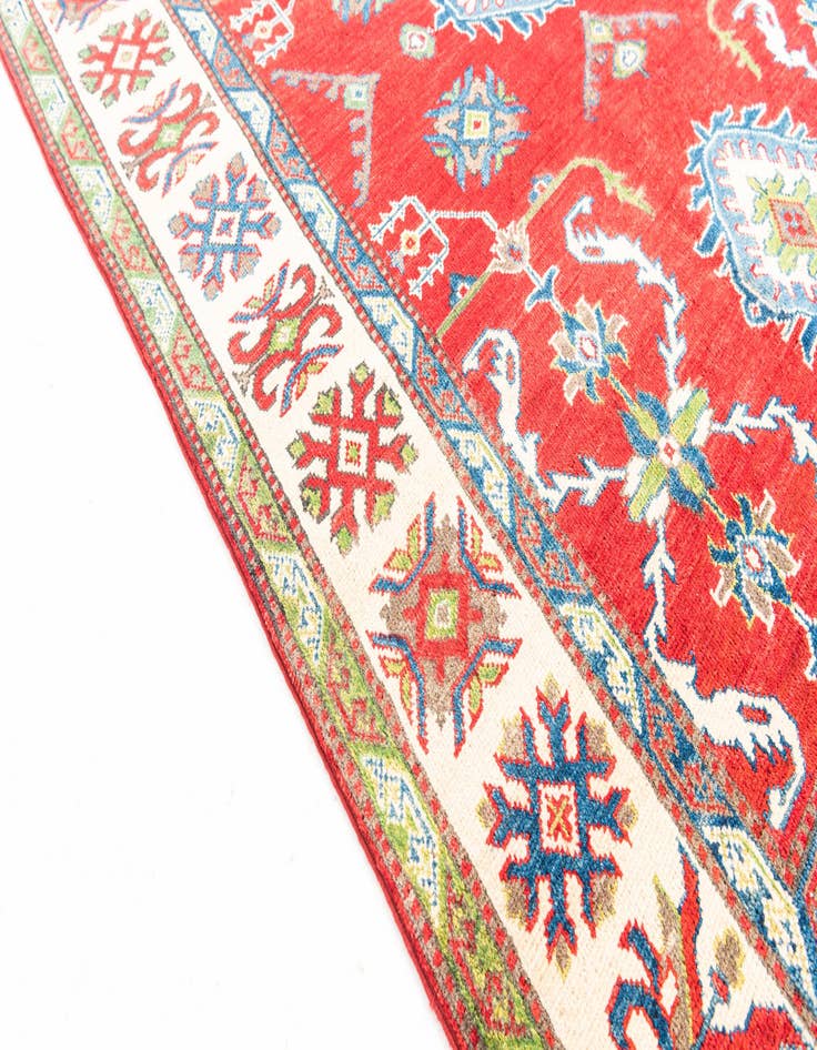Detail image of  5' x 7'  Hand Knotted Kazak Rug