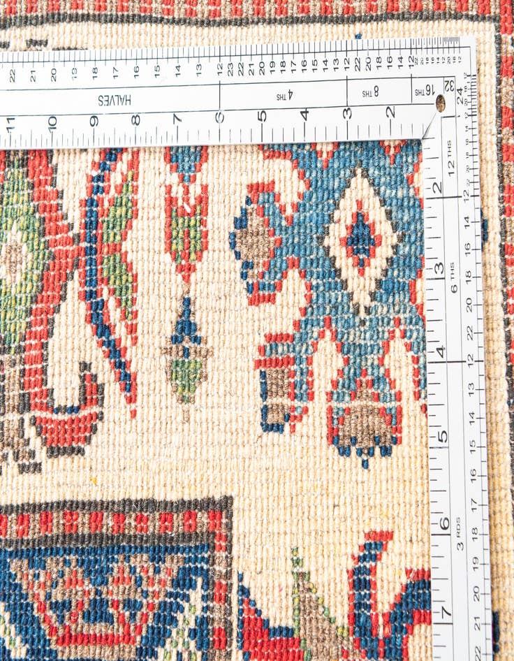 Detail image of  5' x 7'  Hand Knotted Kazak Rug