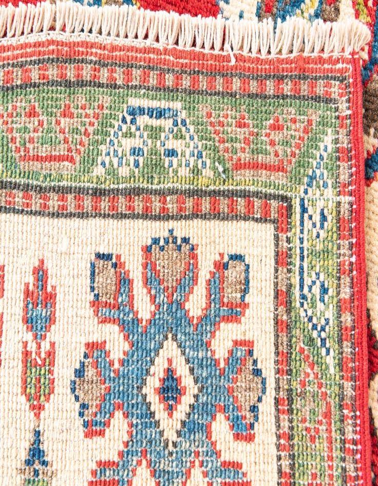 Detail image of  5' x 7'  Hand Knotted Kazak Rug