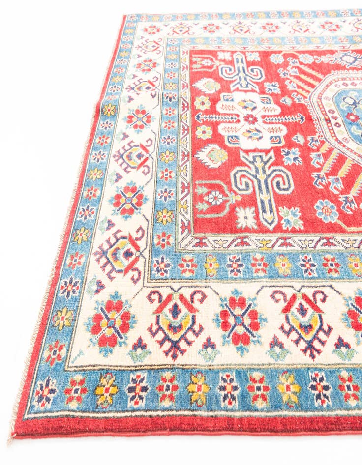 Detail image of  5' 9 x 8' 5  Hand Knotted Kazak Rug