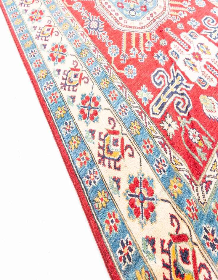 Detail image of  5' 9 x 8' 5  Hand Knotted Kazak Rug