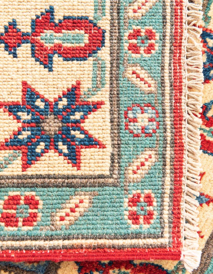 Detail image of  2' 9 x 4' 3  Hand Knotted Kazak Rug