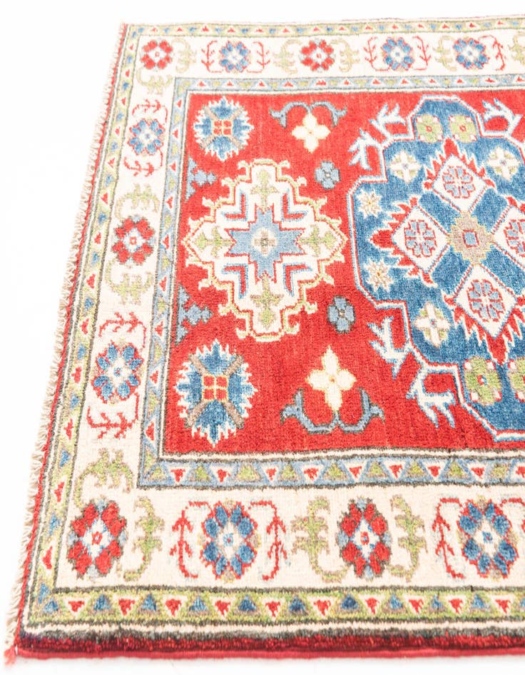 Detail image of  2' 8 x 4'  Hand Knotted Kazak Rug