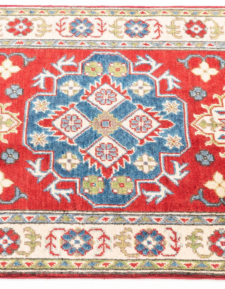 Detail image of  2' 8 x 4'  Hand Knotted Kazak Rug