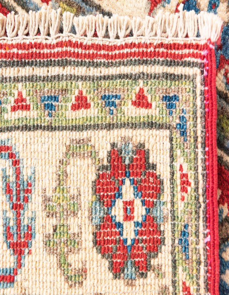 Detail image of  2' 8 x 4'  Hand Knotted Kazak Rug