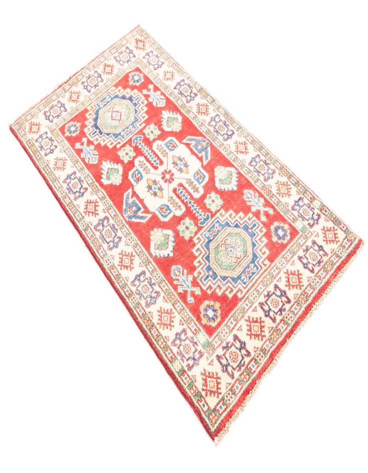 Detail image of  2' 8 x 4' 6  Hand Knotted Kazak Rug