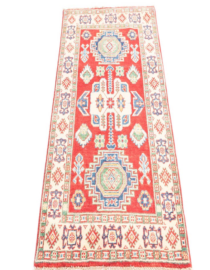 Detail image of  2' 8 x 4' 6  Hand Knotted Kazak Rug