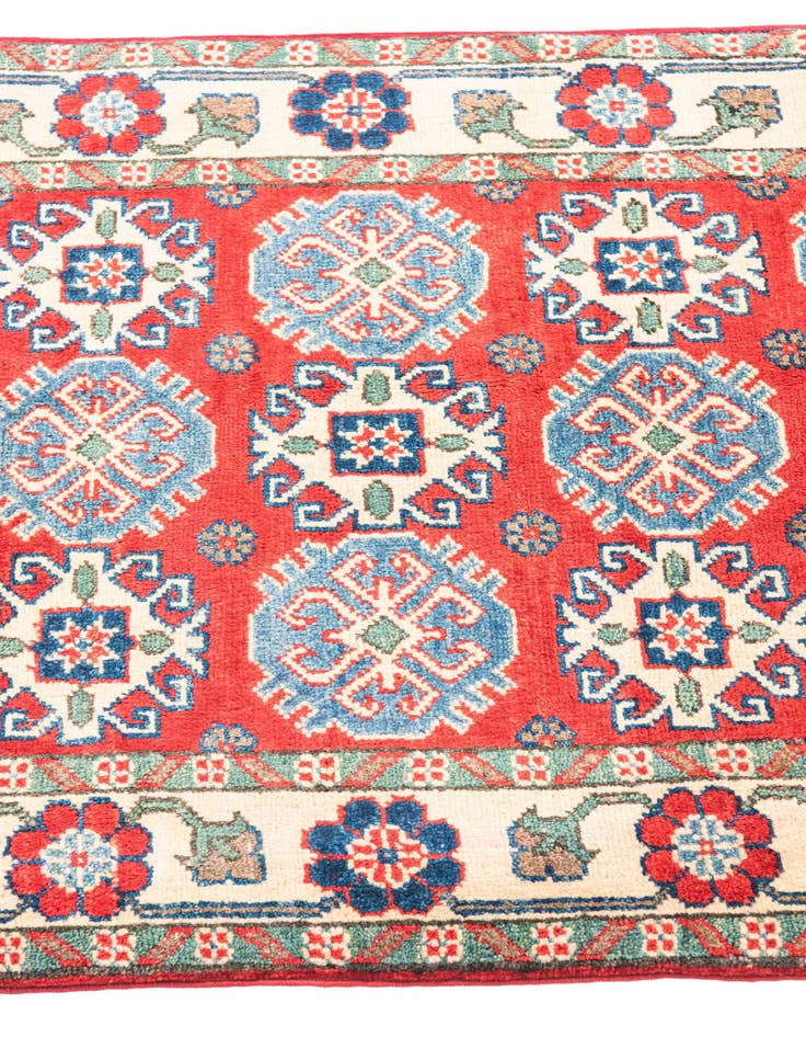 Detail image of  2' 9 x 4'  Hand Knotted Kazak Rug