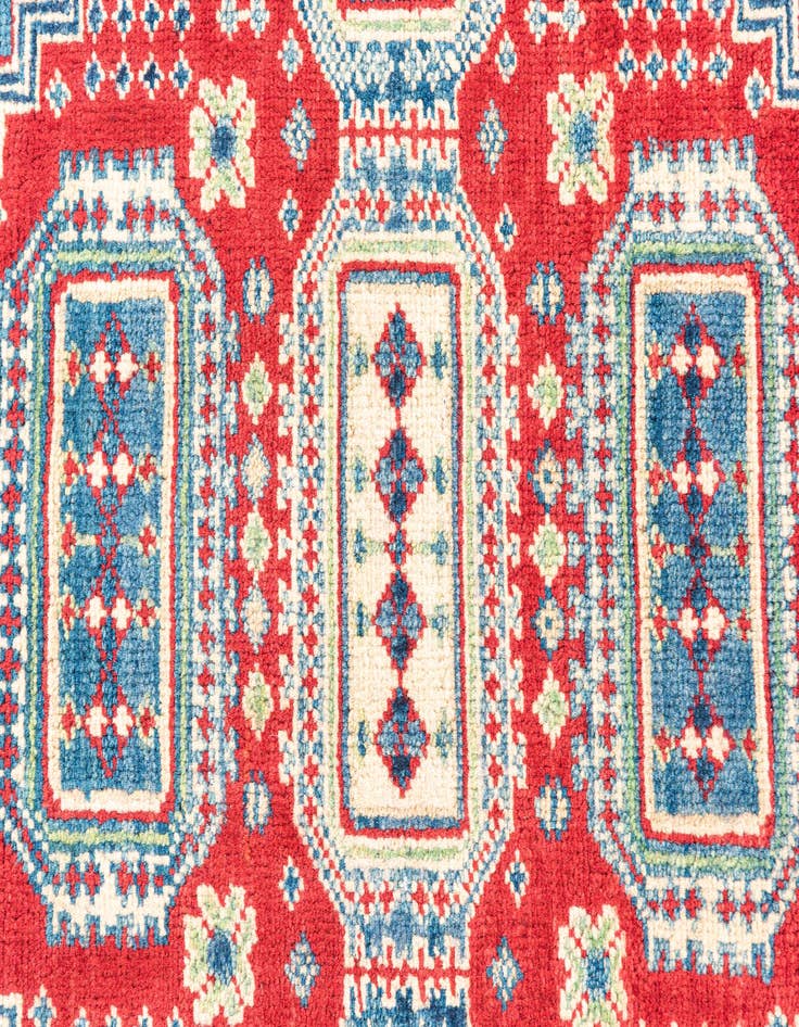 Detail image of  2' 10 x 4' 2  Hand Knotted Kazak Rug