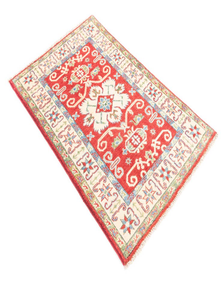 Detail image of  2' 8 x 4' 3  Hand Knotted Kazak Rug