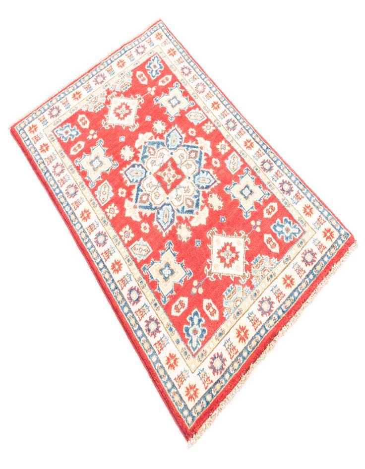 Detail image of  2' 8 x 4'  Hand Knotted Kazak Rug