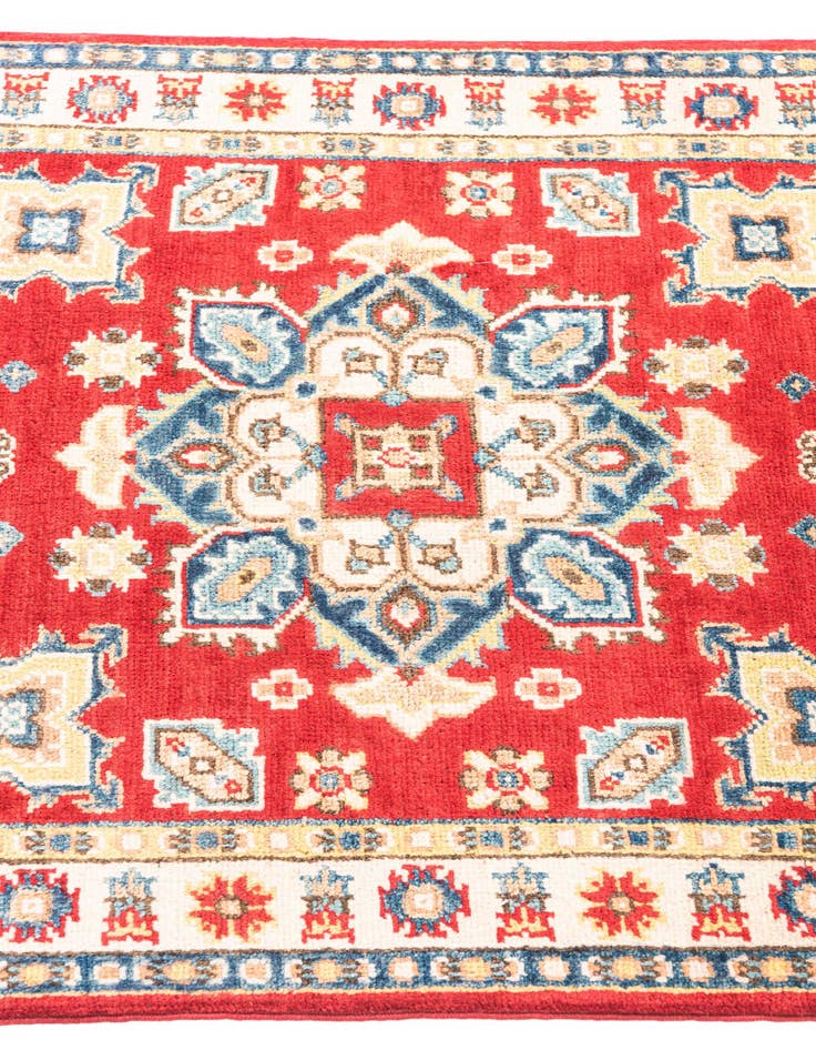 Detail image of  2' 8 x 4'  Hand Knotted Kazak Rug