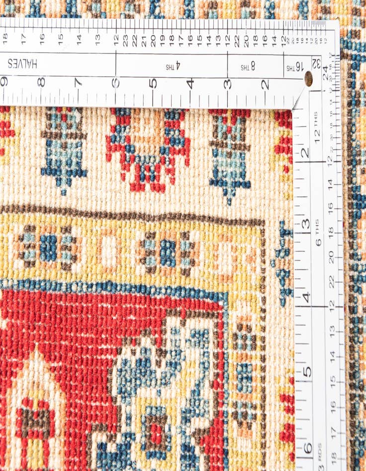 Detail image of  2' 8 x 4'  Hand Knotted Kazak Rug