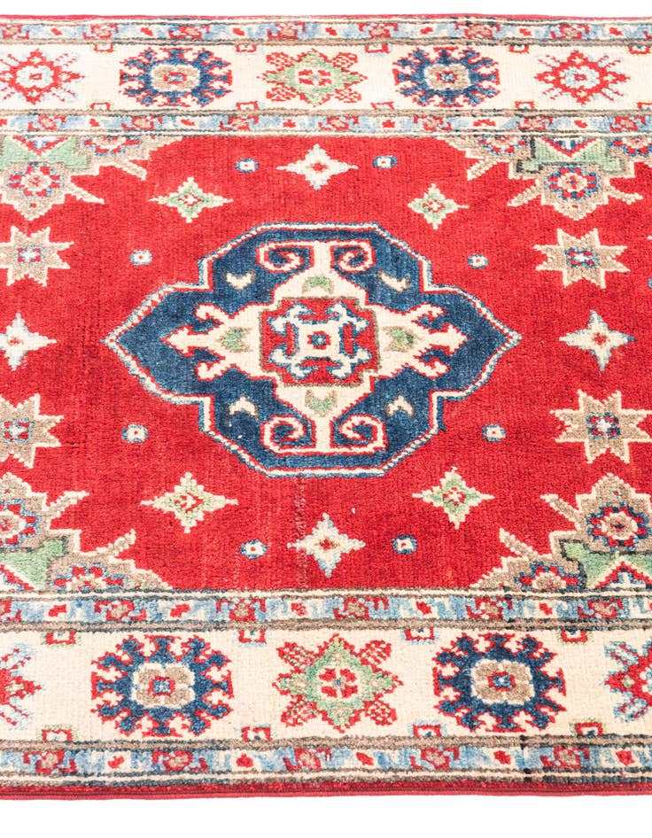 Detail image of  2' 9 x 4' 3  Hand Knotted Kazak Rug