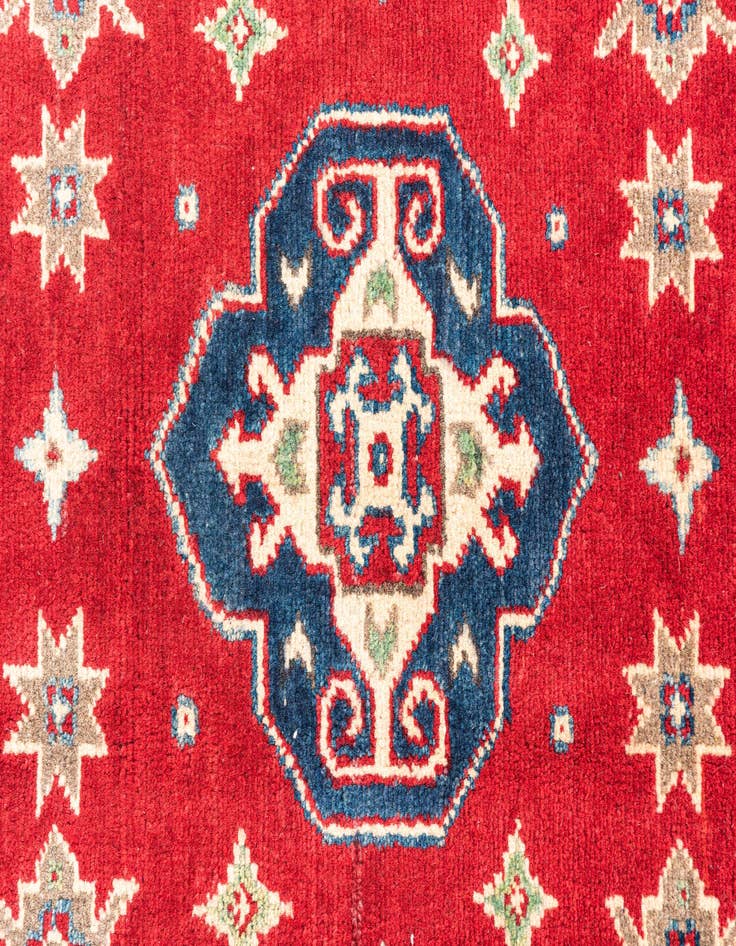 Detail image of  2' 9 x 4' 3  Hand Knotted Kazak Rug