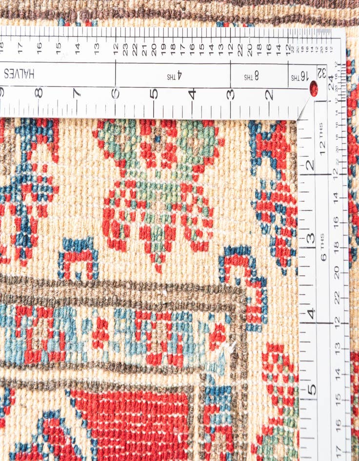 Detail image of  2' 9 x 4' 3  Hand Knotted Kazak Rug