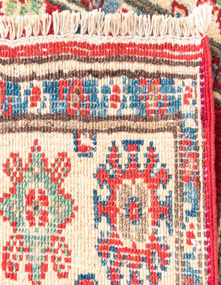 Detail image of  2' 9 x 4' 3  Hand Knotted Kazak Rug