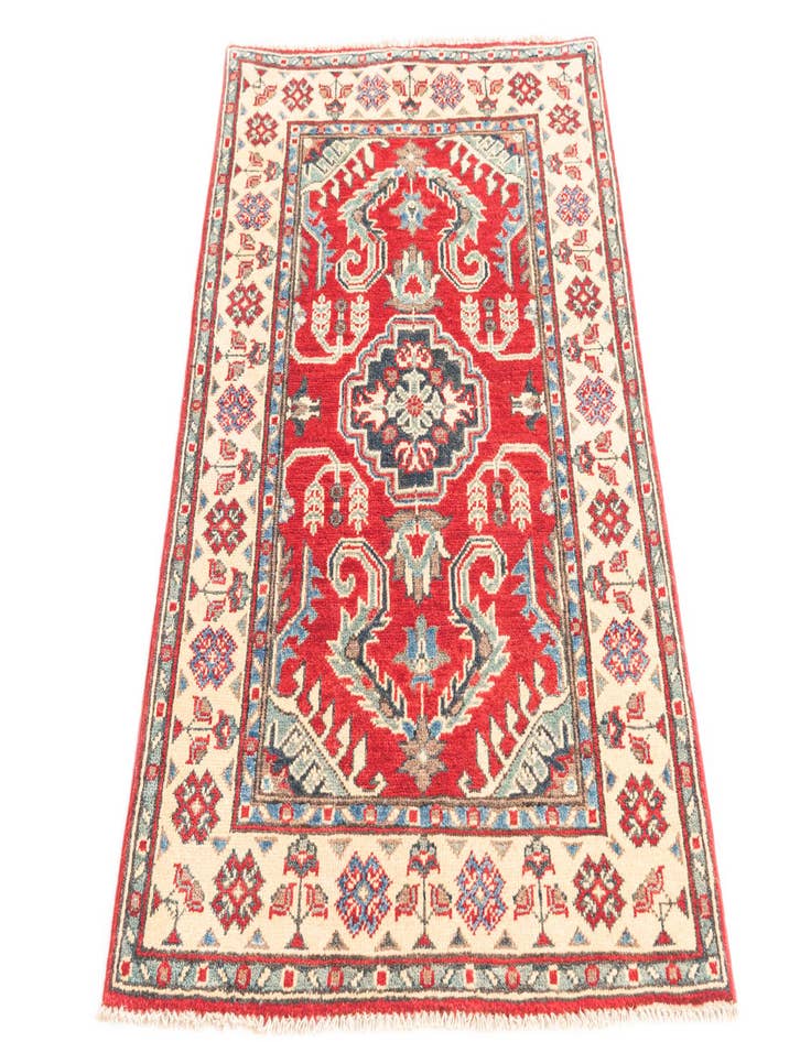 Detail image of  2' 9 x 4' 2  Hand Knotted Kazak Rug