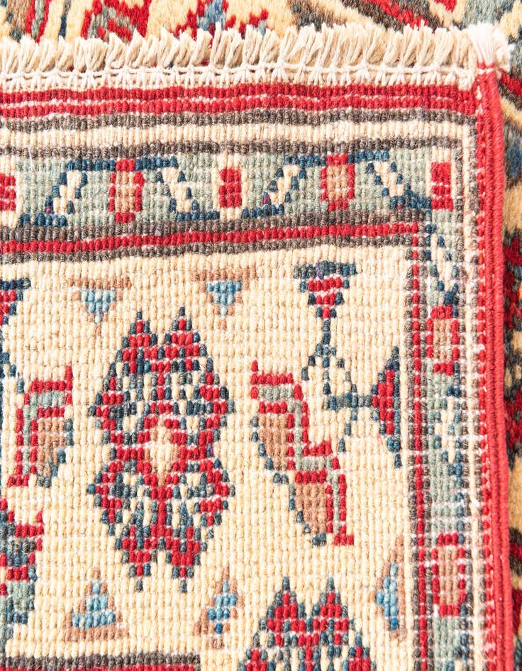 Detail image of  2' 9 x 4' 2  Hand Knotted Kazak Rug