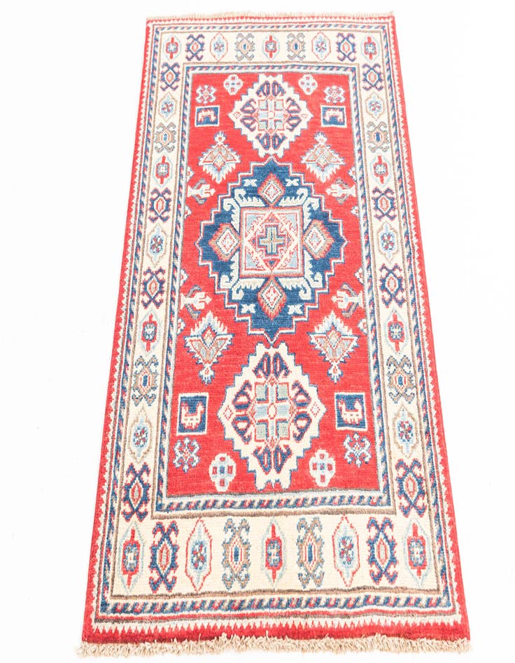 Detail image of  2' 8 x 4'  Hand Knotted Kazak Rug