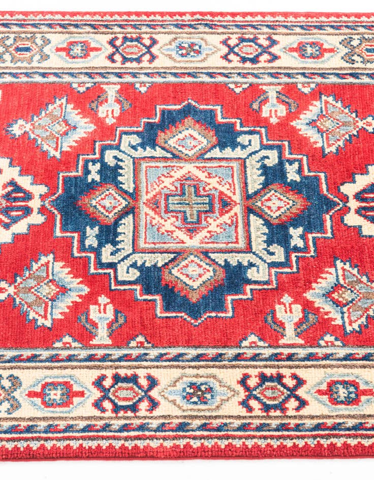 Detail image of  2' 8 x 4'  Hand Knotted Kazak Rug