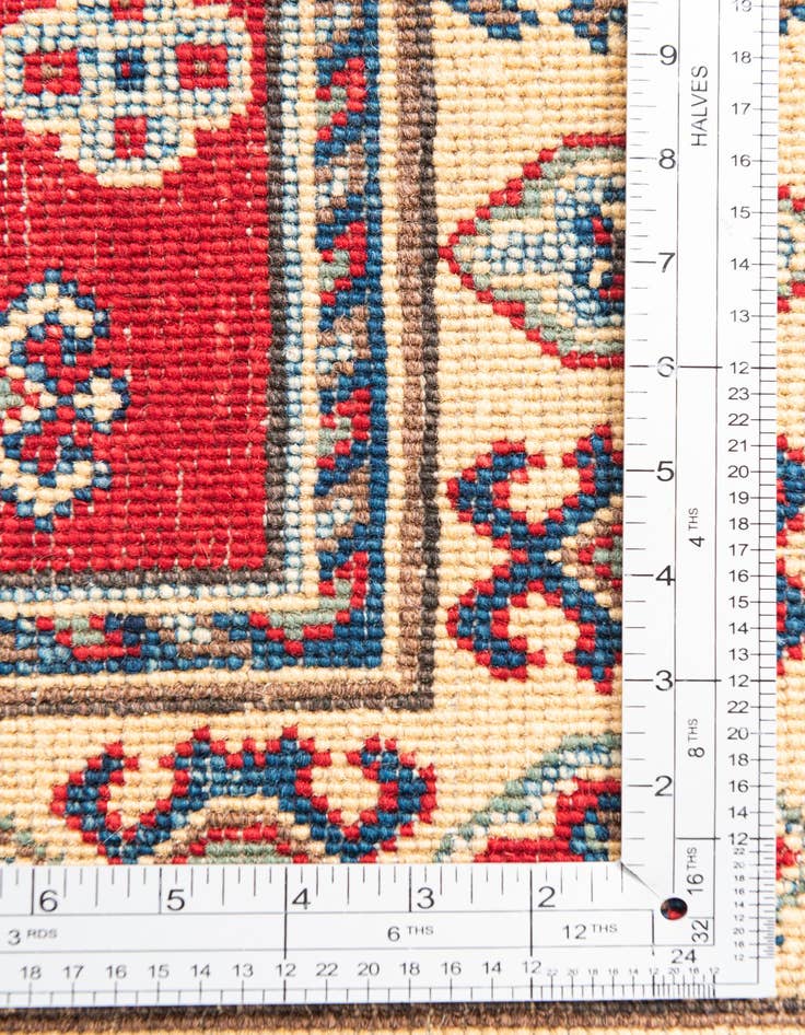 Detail image of  2' 8 x 4'  Hand Knotted Kazak Rug