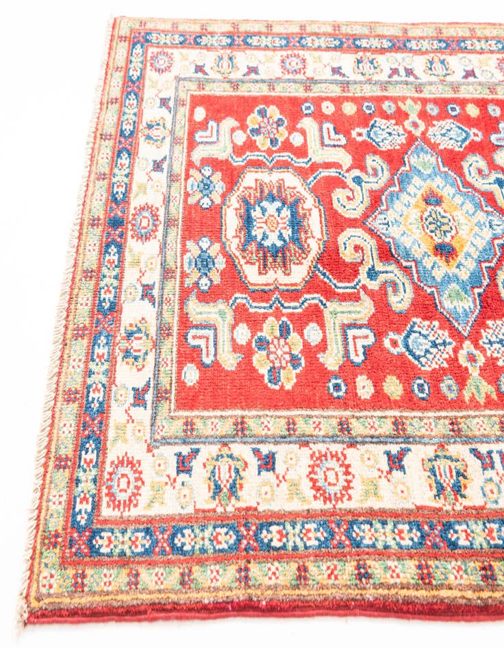 Detail image of  2' 8 x 4' 2  Hand Knotted Kazak Rug