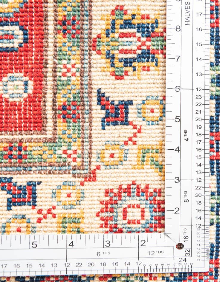 Detail image of  2' 8 x 4' 2  Hand Knotted Kazak Rug