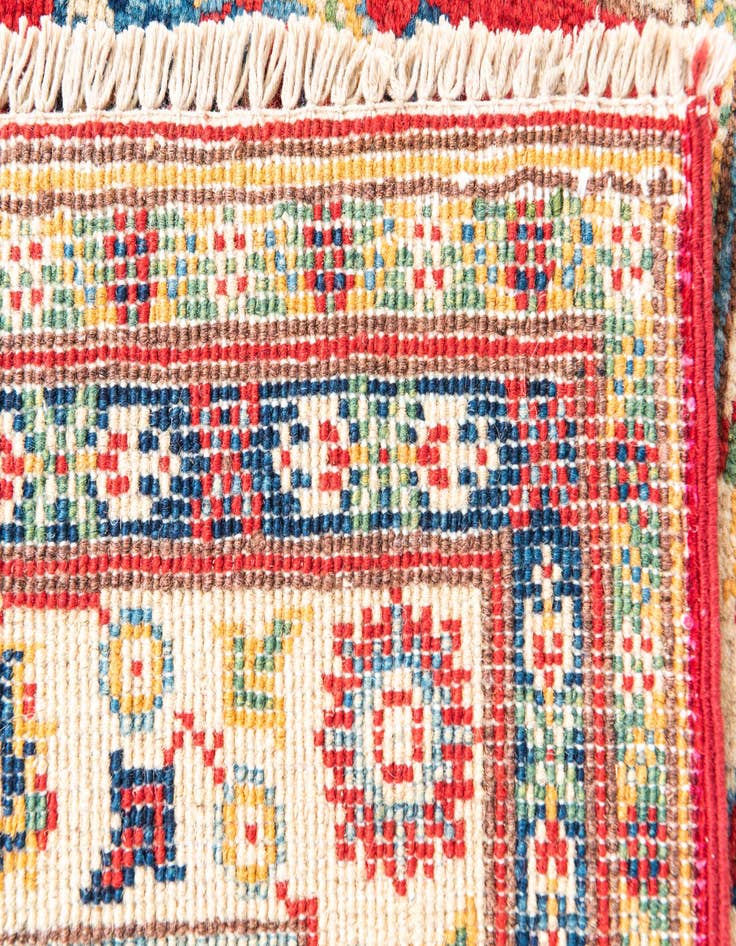 Detail image of  2' 8 x 4' 2  Hand Knotted Kazak Rug