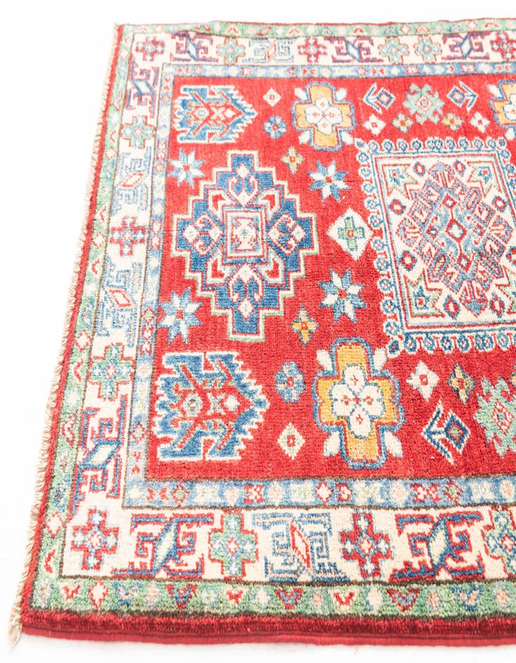 Detail image of  2' 10 x 4' 1  Hand Knotted Kazak Rug