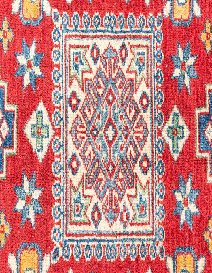 Detail image of  2' 10 x 4' 1  Hand Knotted Kazak Rug