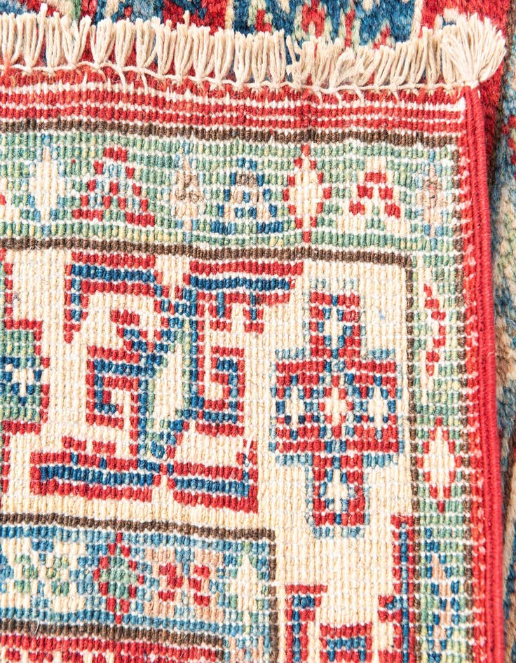 Detail image of  2' 10 x 4' 1  Hand Knotted Kazak Rug