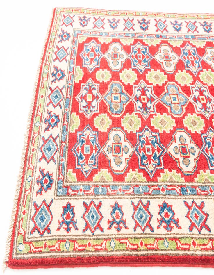 Detail image of  2' 10 x 4'  Hand Knotted Kazak Rug