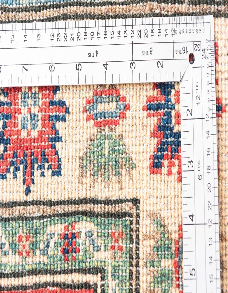 Detail image of  2' 7 x 4' 2  Hand Knotted Kazak Rug