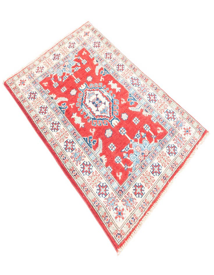 Detail image of  2' 9 x 4' 3  Hand Knotted Kazak Rug